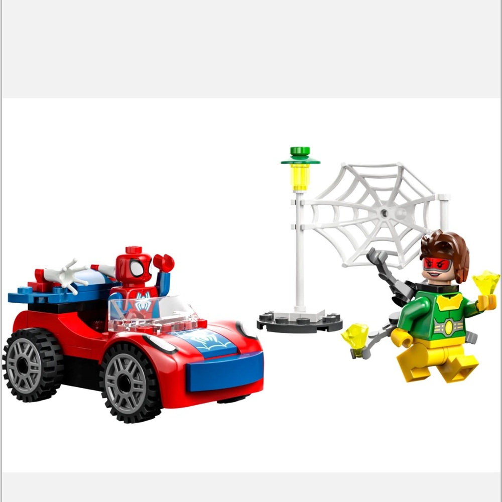 2x LEGO: Spider-Man's Car and Doc Ock & Miles Morales: Spider-Man’s Techno Trike